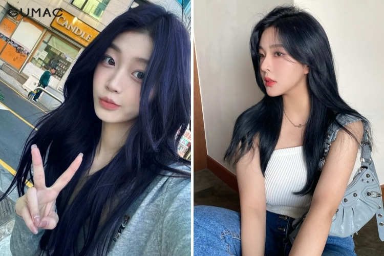 mau xanh den khong can tay